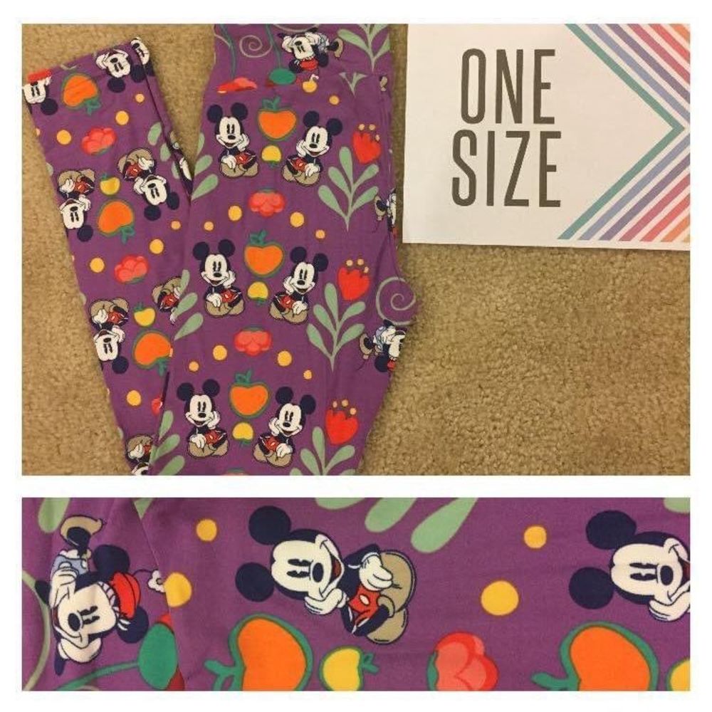 LuLaRoe Disney Mickey Mouse leggings os
